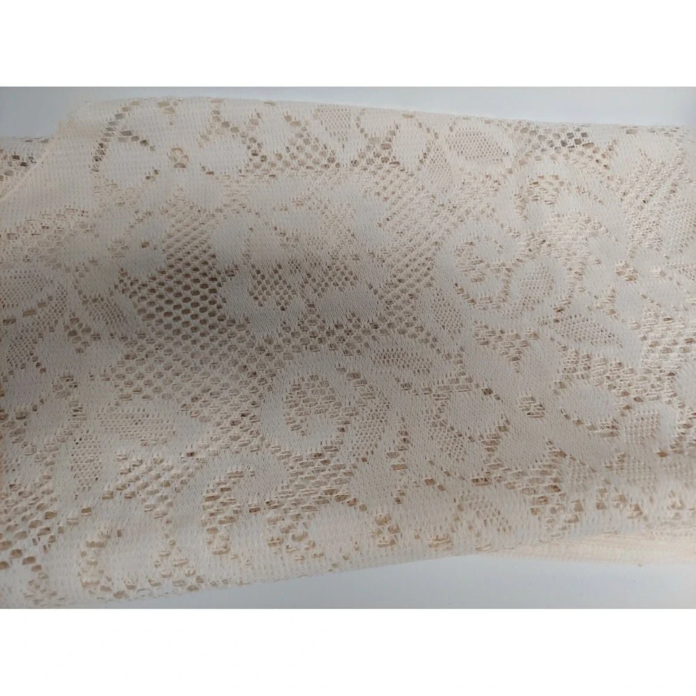 NWT‎ Vintage Mayfair Georgetown Lace Tablecloth Natural OVAL Shape